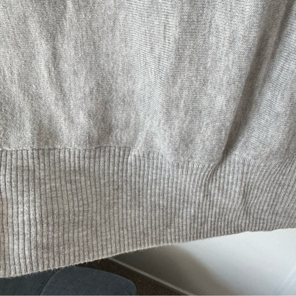 Outback Red Light Gray Dolman Sleeve Lightweight Sweater Size Medium Spring Fall - Picture 4 of 8